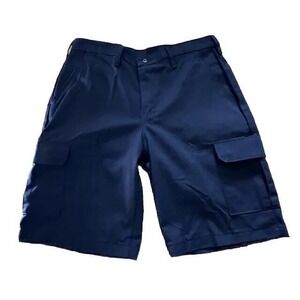 Red Kap Men's Black Cargo Shorts  34 x 12 Work Shorts Uniform‎ NWT